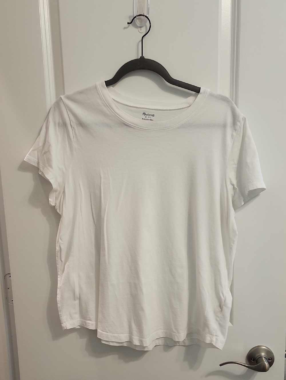 Madewell Classic White Short Sleeve Crew Tee XL